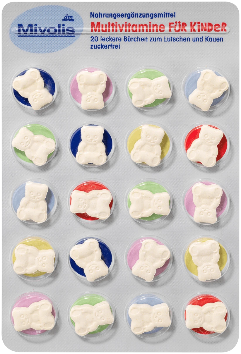 Mivolis Multivitaminen Voor Kinderen Kauwtabletten