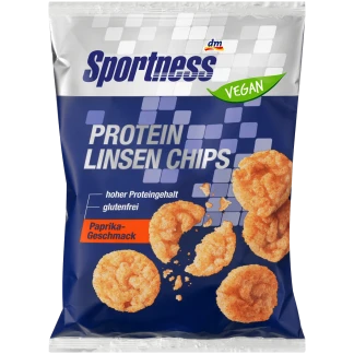 DM Sportness Eiwit Linzenchips Paprikasmaak - Vegan Snack