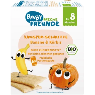 Stoute Vrienden Knapperige Babysnack Banaan Pompoen