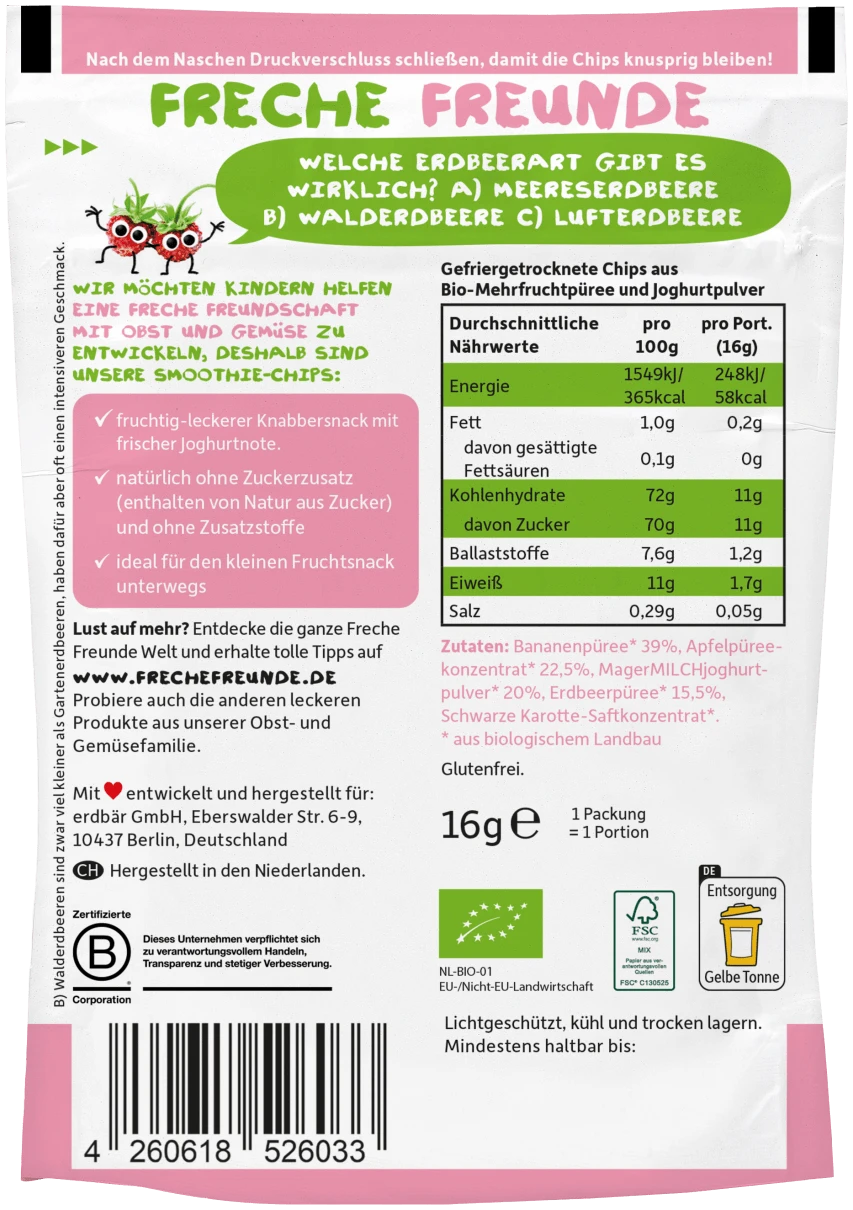 Freche Freunden Smoothiechips Voor Kinderen - Afbeelding 2
