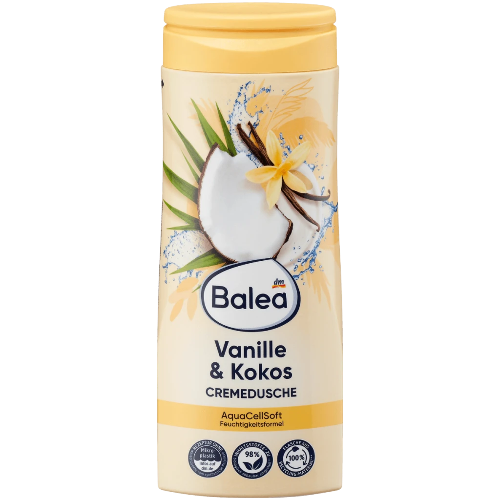 Balea Crème Douchegel Vanille & Kokos, 300ml
