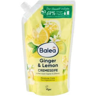 Balea Crème Zeep Gember & Citroen Navulverpakking, 500ml