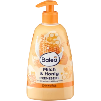 Balea Crème Zeep Melk & Honing in Pompje, 500ml