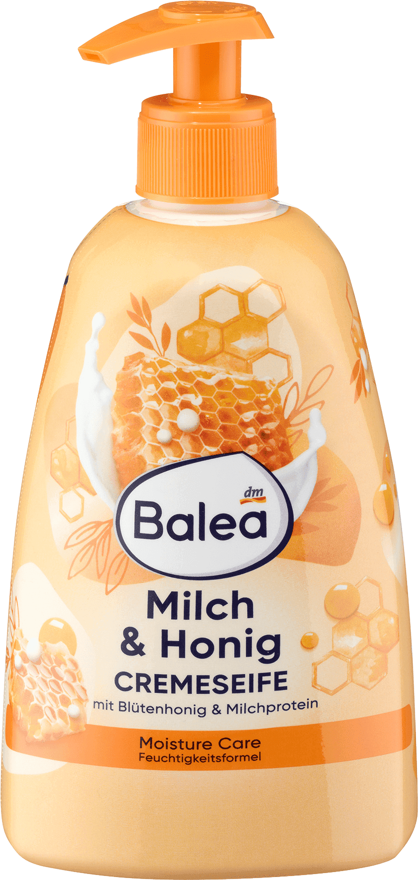 Balea Crème Zeep Melk & Honing in Pompje, 500ml
