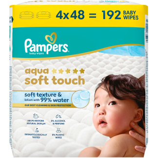 Pampers Harmonie Vochtige Doekjes, 192 Stuks