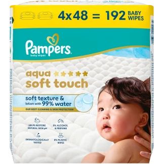 Pampers Harmonie Vochtige Doekjes, 192 Stuks