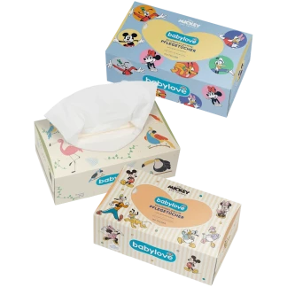 Babylove Babydoekjes 3-Laags 80 Stuks (DM Huismerk)