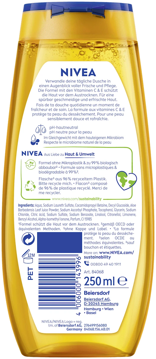 NIVEA Duschgel Summer Happiness 250 ml - Afbeelding 2