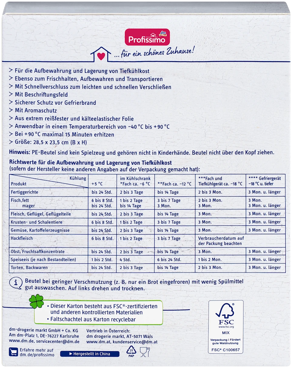 Profissimo Gefrierbeutel Met Snelsluiting 3L - Afbeelding 2