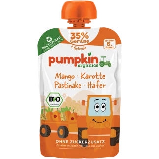 Pumpkin Organics Quetschie Mango, Wortel, Pastinaak en Havermout