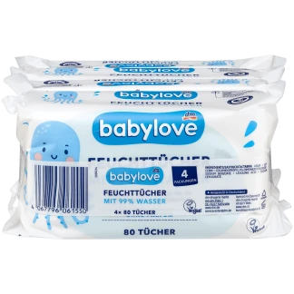 babylove Billendoekjes Met 99% Water - 320 Stuks