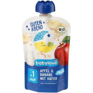babylove Quetschie Apfel-Banane Met Havermout