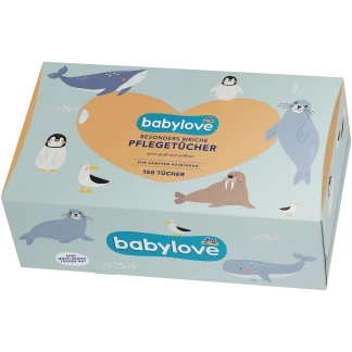 Babylove Babydoekjes 3-Laags 80 Stuks (DM Huismerk)