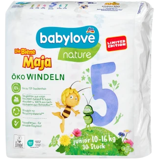 Babylove Nature Luiers Maat 5 (10-16 kg) - Biene Maja