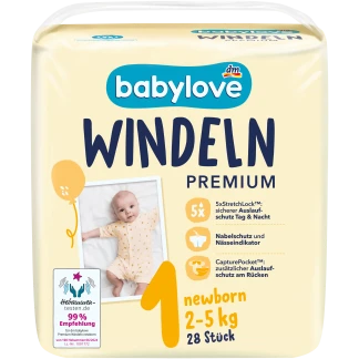 Babylove Luiers Maat 1 - Pasgeborene