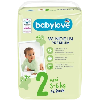 Babylove Luiers Premium Maat 2 Mini (3-6 kg)