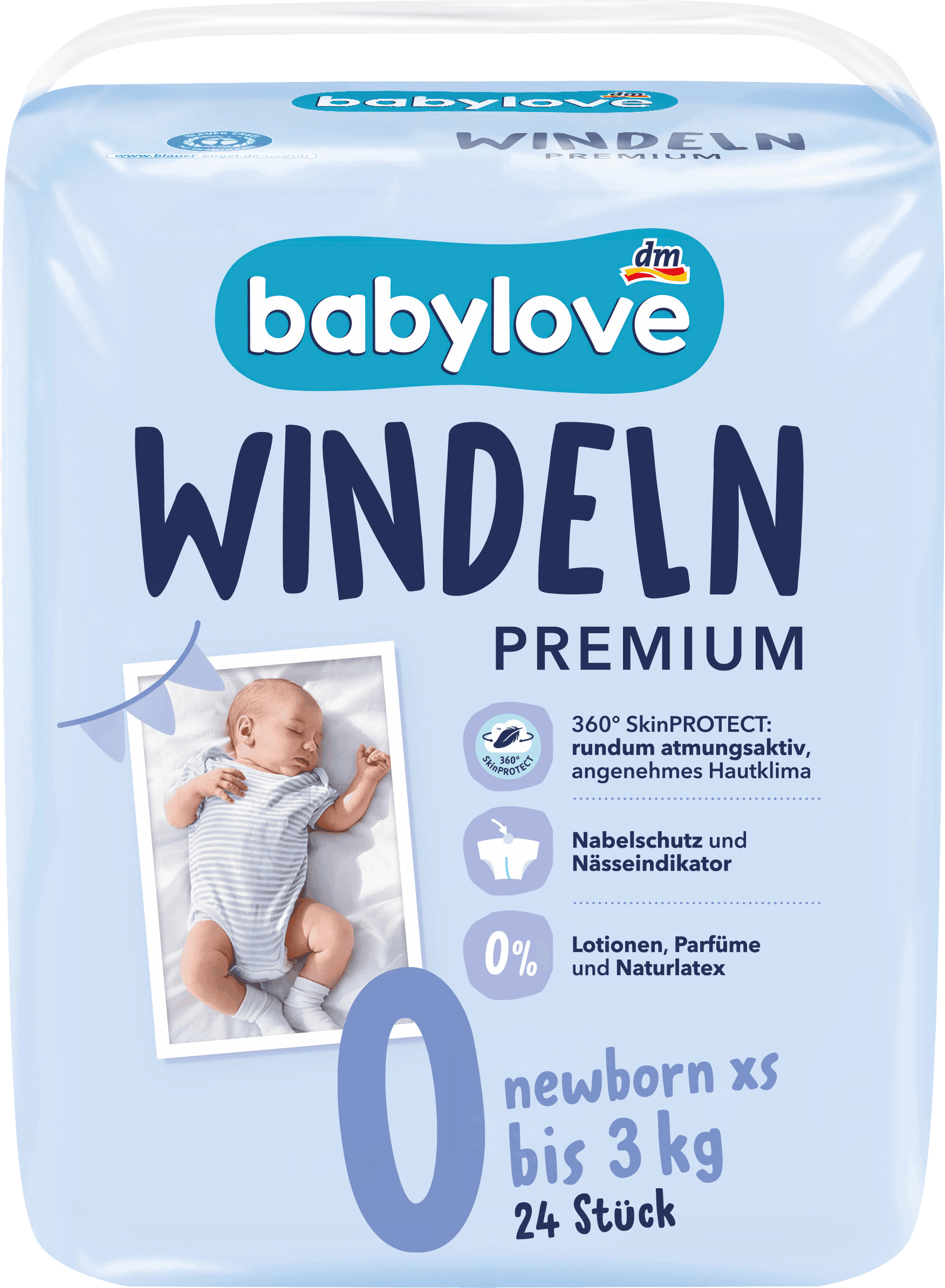 Babylove Luiers Maat 0 Newborn XS - 24 Stuks