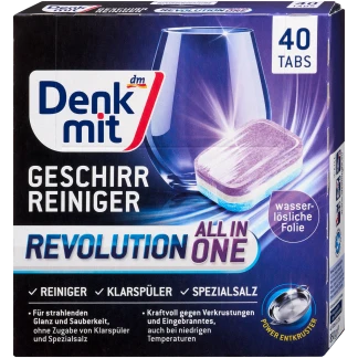 Denkmit Multi-Power Revolution, 40 Stuks Voor De Afwasmachine