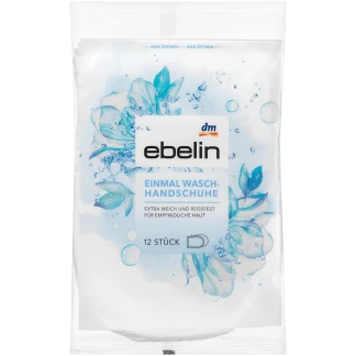 ebelin Wegwerp Washandjes voor eenmalig gebruik, 12 Stuks