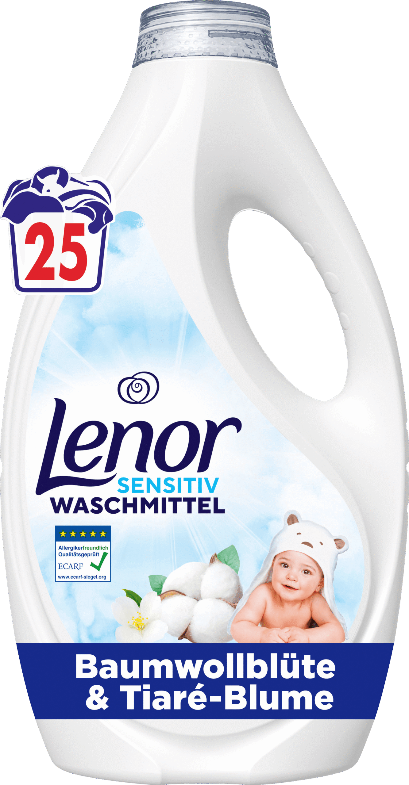 Lenor Vloeibaar Wasmiddel Sensitiv - 25 Wassen