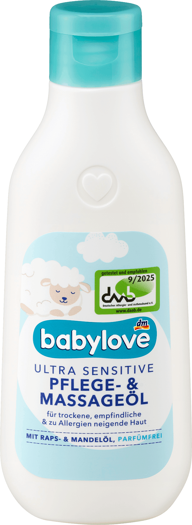 Babylove Baby Massageolie & Verzorging Ultra Sensitive 250 ml
