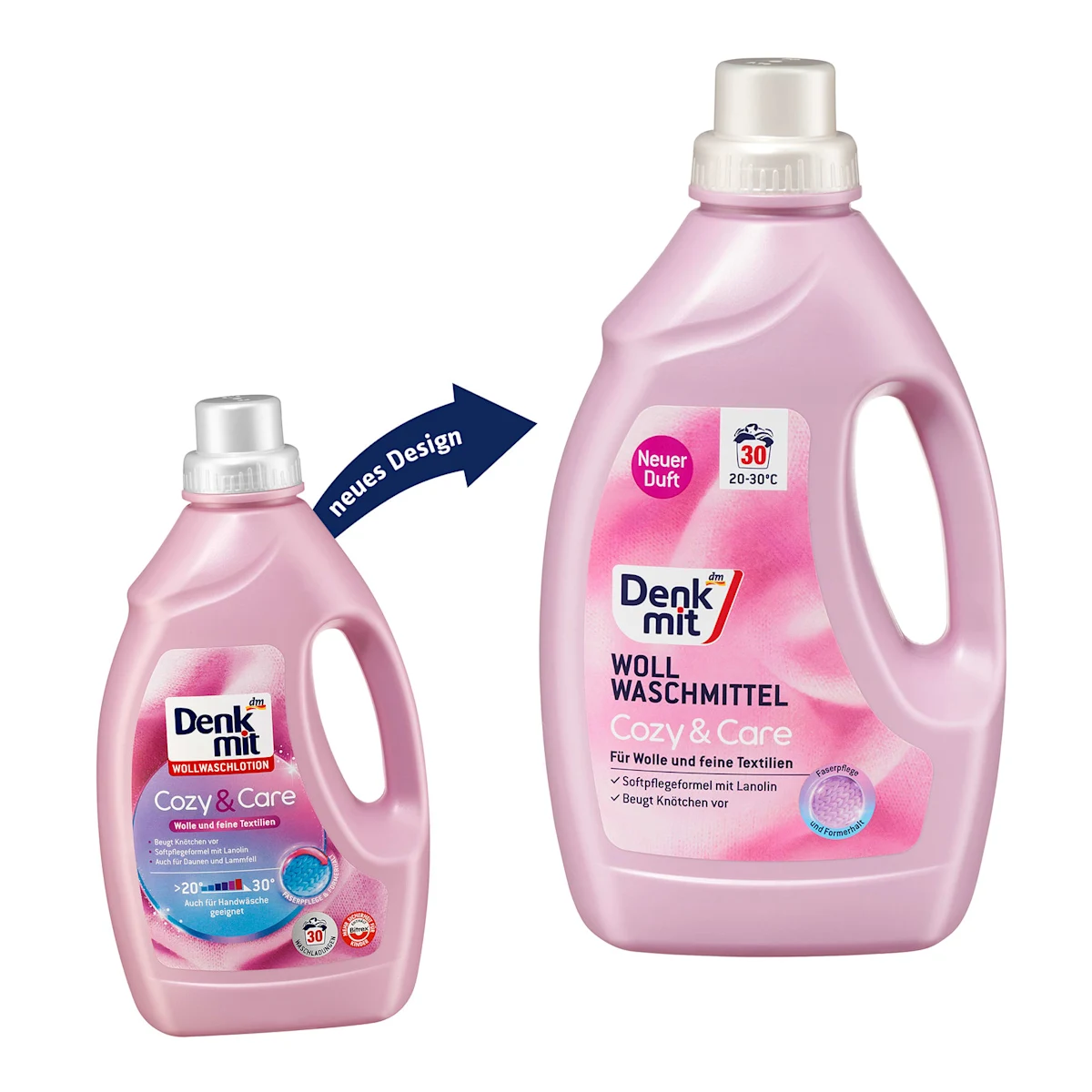 Denkmit Wolwasmiddel Cozy & Care Vloeibaar 1,5L - Afbeelding 3