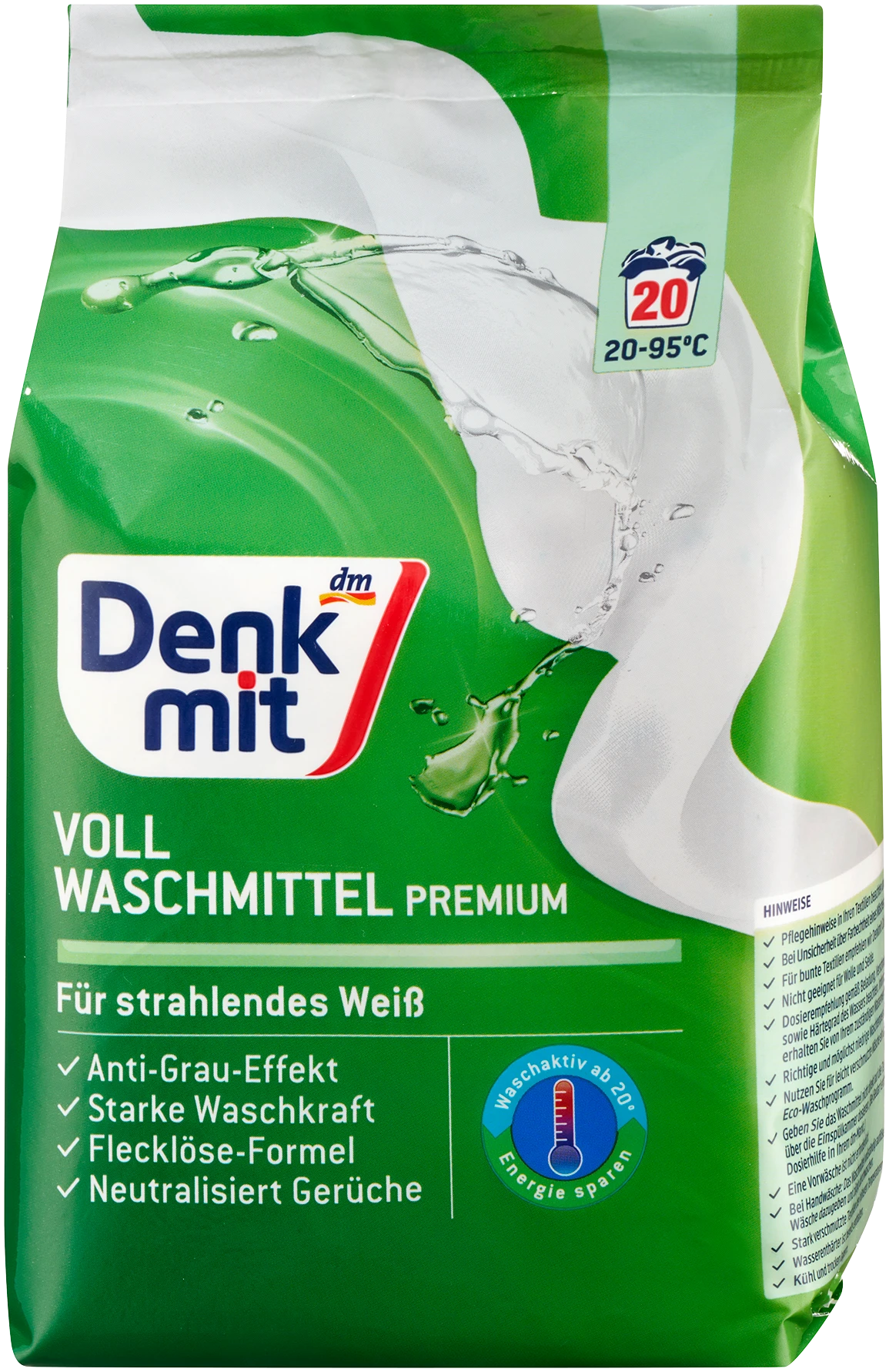 Denkmit Wasmiddel Poeder Witte Was Stralend Wit 1,35kg