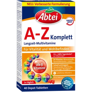 Abtei A Z Komplett Tabletten 40 St Multivitamine Volwassenen
