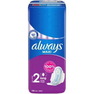 Always Maxi Long 16 Stuks Maandverband Met Vleugels