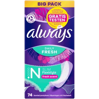 Always Inlegkruisjes 74 Stuks Flexistyle Daily Fresh