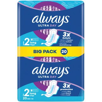 Always Ultra Day Long 2 32 Stuks Maandverband Met Vleugels