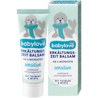babylove Erkältungszeit Balsam Sensitive 30 ml Verzorgende Verkoudheidsbalsem Voor Baby’s En Gezin