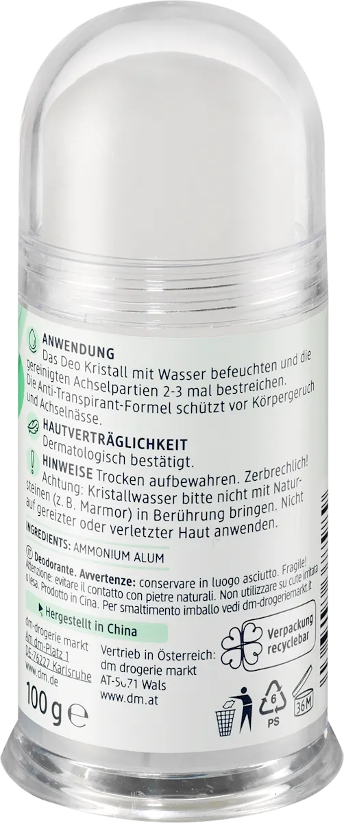 Balea Antitranspirant Deostick Kristal 100 g - Afbeelding 2