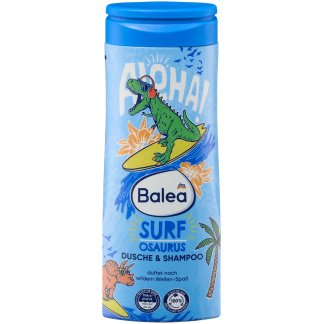 Balea Kinder 2‑in‑1 Douchgel & Shampoo Surfosaurus 300 ml