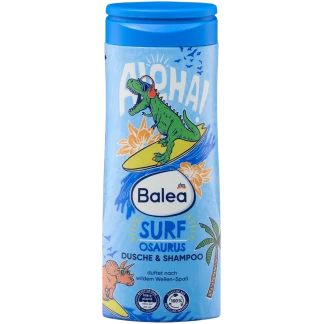 Balea Kinder 2‑in‑1 Douchgel & Shampoo Surfosaurus 300 ml
