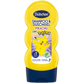 Bübchen Kinder 2‑in‑1 Shampoo & Douchgel Pokémon Pikachu 230 ml