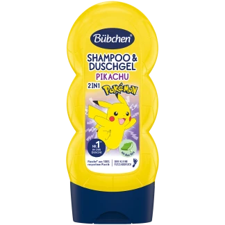 Bübchen Kinder 2‑in‑1 Shampoo & Douchgel Pokémon Pikachu 230 ml