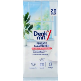 Denkmit Vochtige Reinigingsdoekjes voor Glas 20 Stuks