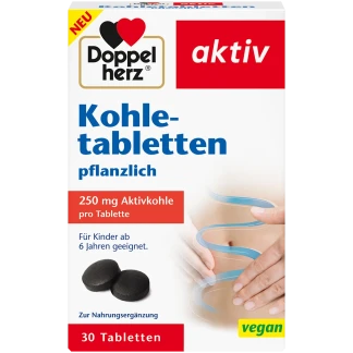 Doppelherz Kooltabletten 30 Stuks Actieve Kool Darmklachten