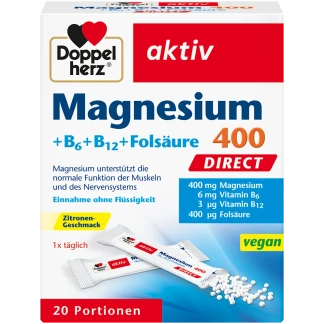 Doppelherz Magnesium 400 Direkt 20 St Zonder Water