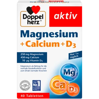 Doppelherz Magnesium Calcium D3 40 Tabletten