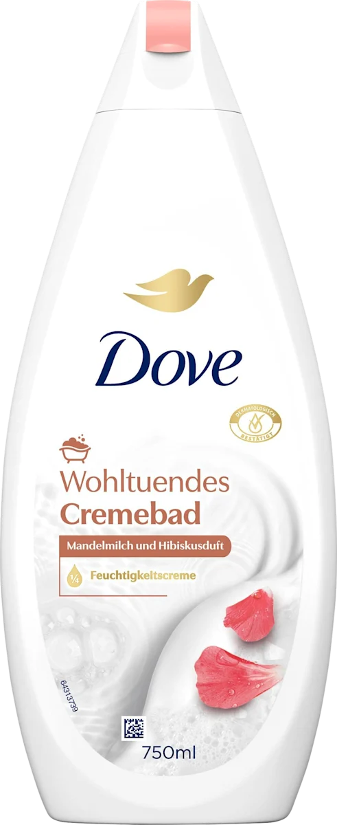 Dove Cremebad Mandelmelk & Hibiskus 750 ml