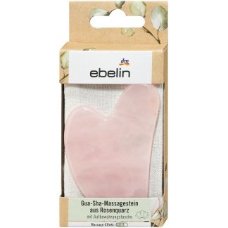 ebelin Gua Sha Y‑Steen Rosenquarz Massagesteen Voor Gezichtsverzorging En Huidverzorgingsmassage