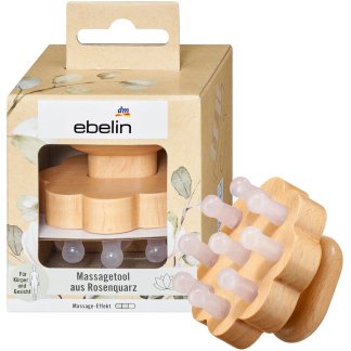 Ebelin Massagetool Met Rozenkwarts Verzorgende Huidmassage Voor Gezicht & Lichaam