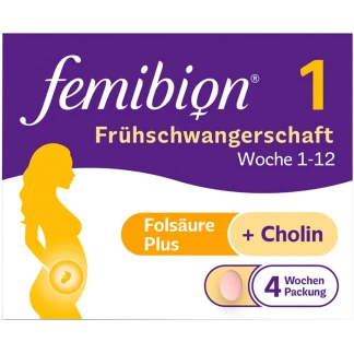 Femibion 1 Zwangerschap Foliumzuur Metafolin Eerste Trimester 28 Stuks