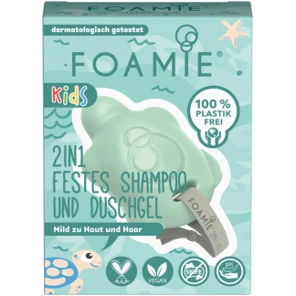 Foamie 2‑in‑1 Vaste Shampoo & Douchgel Groen 80 g