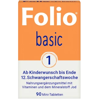 Folio Foliumzuur Zwangerschap Jodium B12 Mini Tabletten 120 Stuks