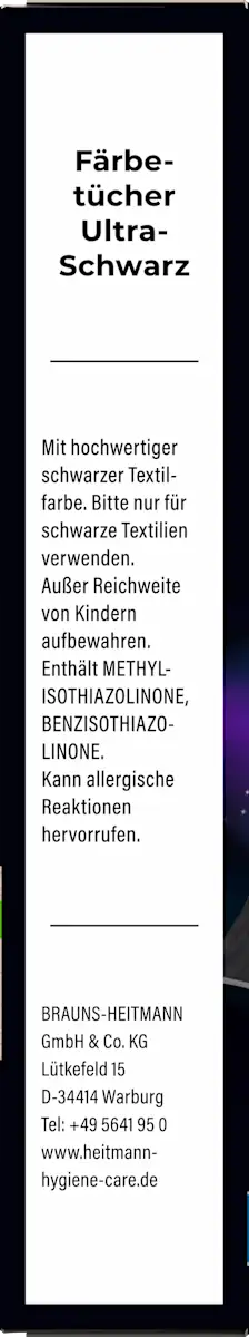Heitmann Kleurbeschermingsdoekjes Ultra Zwart 2in1 – 12 Stuks - Afbeelding 2