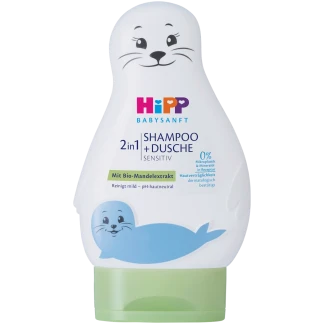 HiPP Babysanft Baby 2‑in‑1 Shampoo & Douchgel Sensitief 200 ml