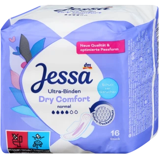 Jessa Maandverband Normal 16 Stuks Dry Comfort DM